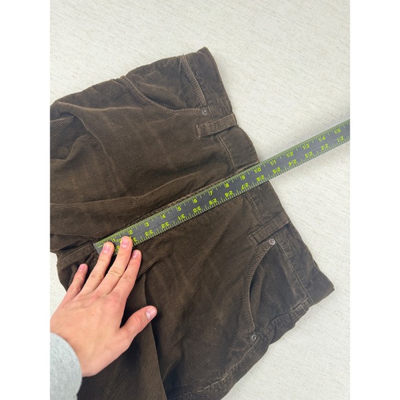 Vintage Polo Ralph Lauren Mens Corduroy Pants 32x30 Brown Flared Cotton Trousers - Picture 14 of 14